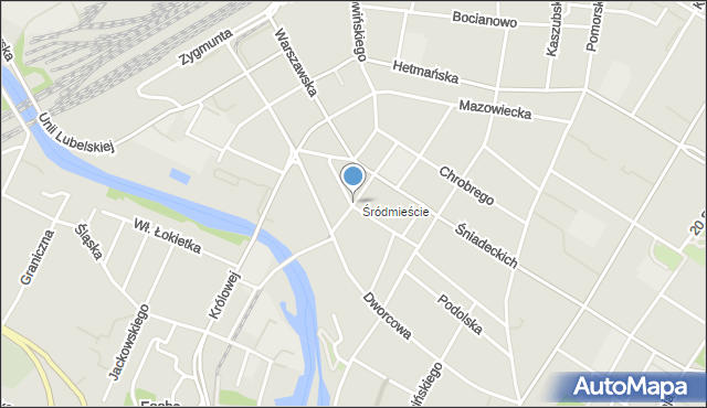 Bydgoszcz, Matejki Jana, mapa Bydgoszczy