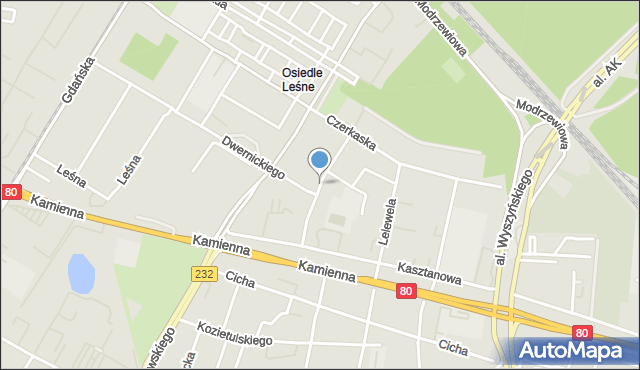 Bydgoszcz, Małachowskiego Stanisława, mapa Bydgoszczy