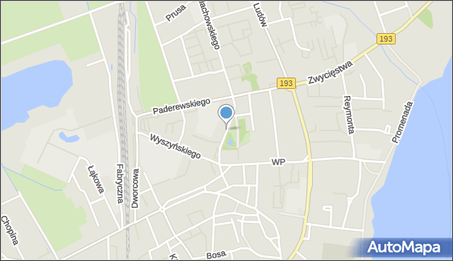 Chodzież, Malepszego Tomasza, ks. dr., mapa Chodzież