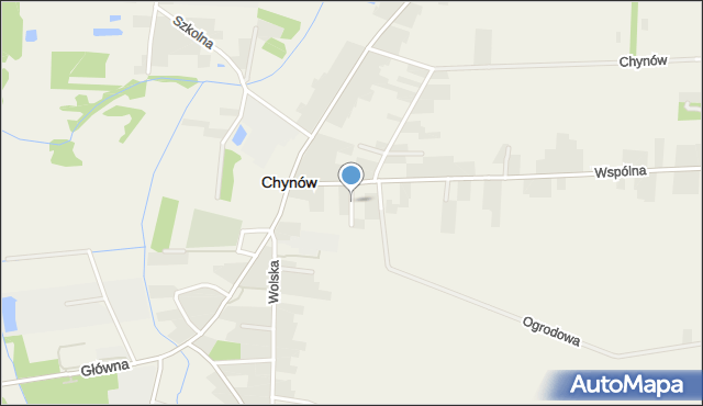 Chynów powiat grójecki, Malinowa, mapa Chynów powiat grójecki