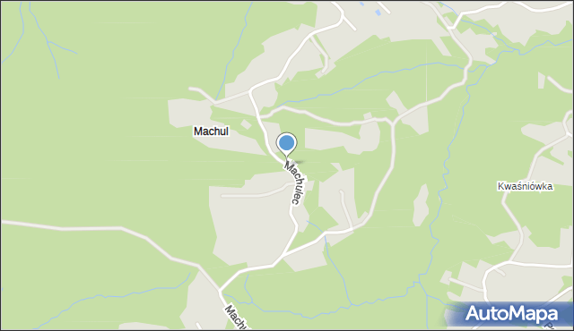 Czchów, Machulec, mapa Czchów