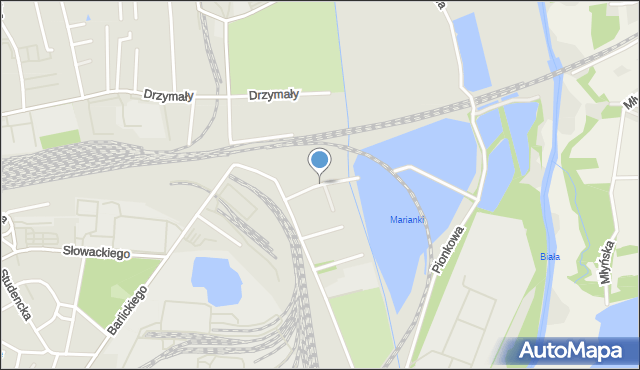 Czechowice-Dziedzice, Marianki, mapa Czechowic-Dziedzic