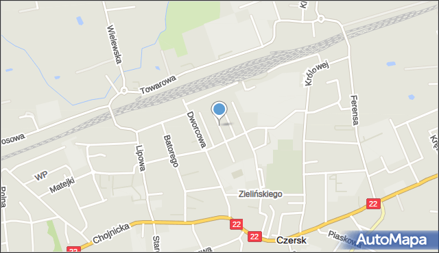 Czersk powiat chojnicki, Maczka Stanisława, gen., mapa Czersk powiat chojnicki