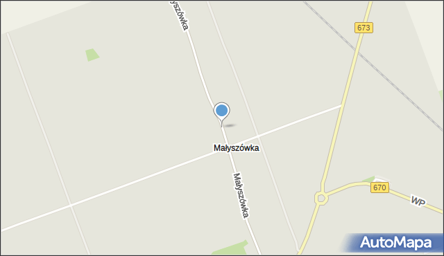 Dąbrowa Białostocka, Małyszówka, mapa Dąbrowa Białostocka