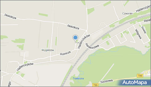 Dąbrowa Górnicza, Makowa, mapa Dąbrowa Górnicza