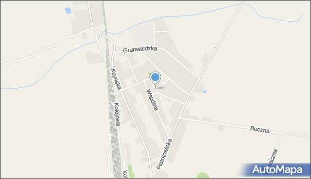 Damasławek, Matejki Jana, mapa Damasławek