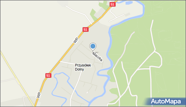 Dobre Miasto, Maczka Stanisława, gen., mapa Dobre Miasto