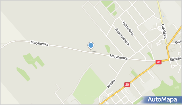Drawsko Pomorskie, Marynarska, mapa Drawsko Pomorskie