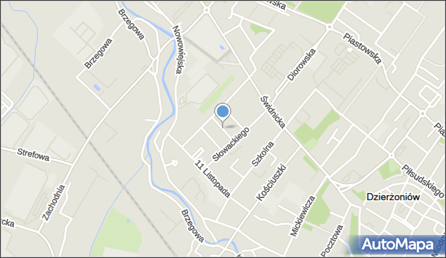 Dzierżoniów, Marszałkowska, mapa Dzierżoniów
