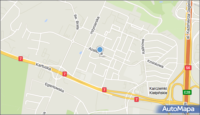 Gdańsk, Maciejkowa, mapa Gdańska