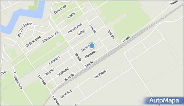 Gdańsk, Majowa, mapa Gdańska