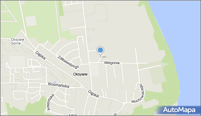 Gdynia, Marynarska, mapa Gdyni