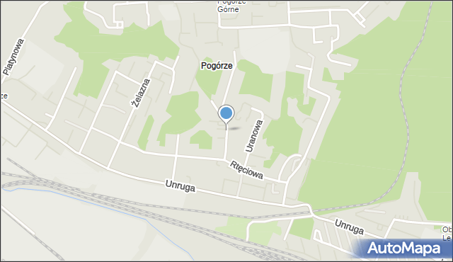 Gdynia, Manganowa, mapa Gdyni