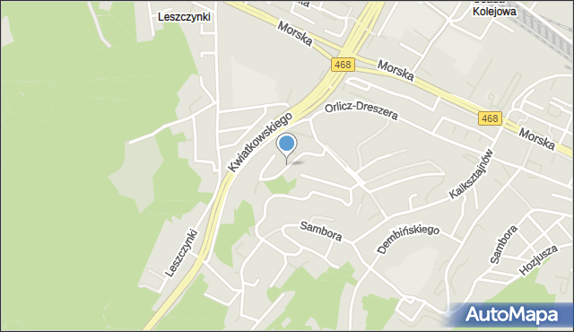 Gdynia, Majkowskiego Aleksandra, dr., mapa Gdyni