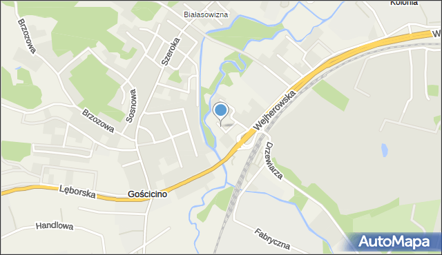 Gościcino, Majkowskiego Aleksandra, dr., mapa Gościcino