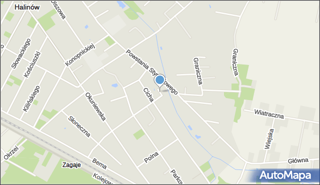 Halinów powiat miński, Mała, mapa Halinów powiat miński