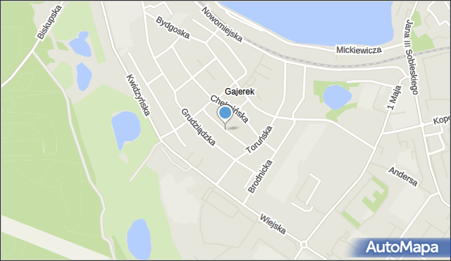 Iława, Malborska, mapa Iława