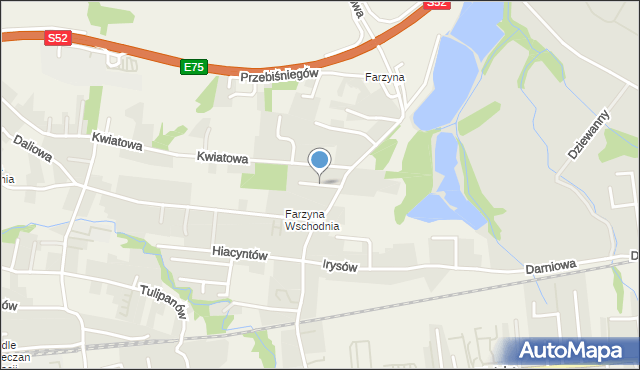 Jasienica powiat bielski, Magnolii, mapa Jasienica powiat bielski