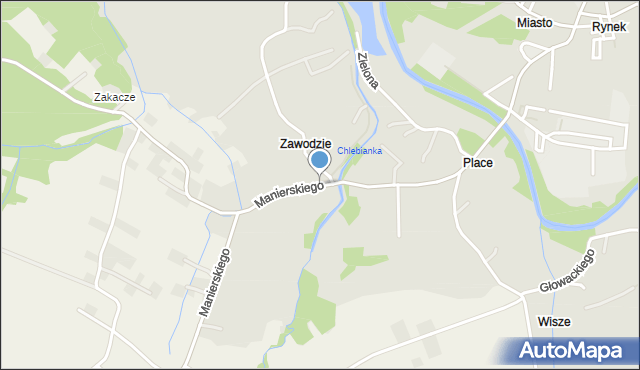 Jedlicze, Manierskiego Wincentego, mapa Jedlicze