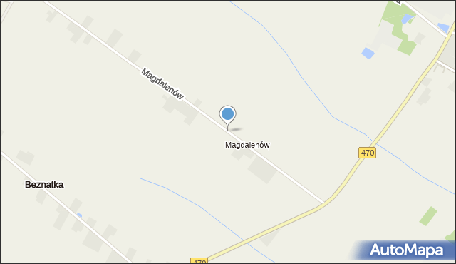 Kamień gmina Ceków-Kolonia, Magdalenów, mapa Kamień gmina Ceków-Kolonia