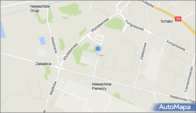 Kielce, Markowskiego Bolesława, mapa Kielc