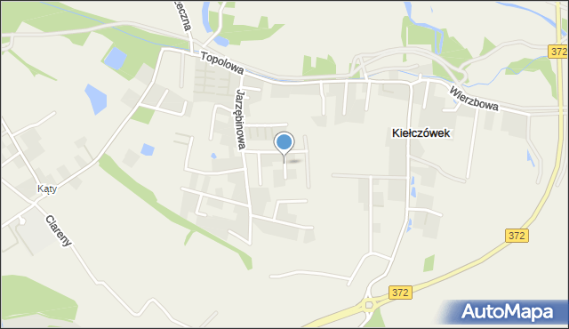 Kiełczówek, Makowa, mapa Kiełczówek