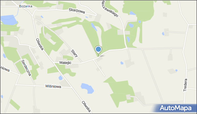 Kielno gmina Szemud, Matejki Jana, mapa Kielno gmina Szemud