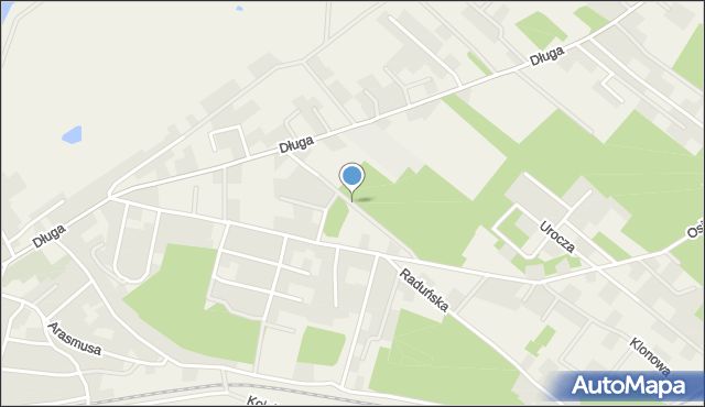 Kiełpino gmina Kartuzy, Majkowskiego Aleksandra, dr., mapa Kiełpino gmina Kartuzy