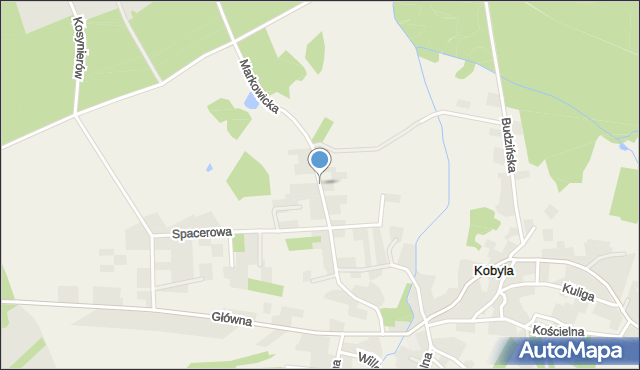 Kobyla gmina Kornowac, Markowicka, mapa Kobyla gmina Kornowac