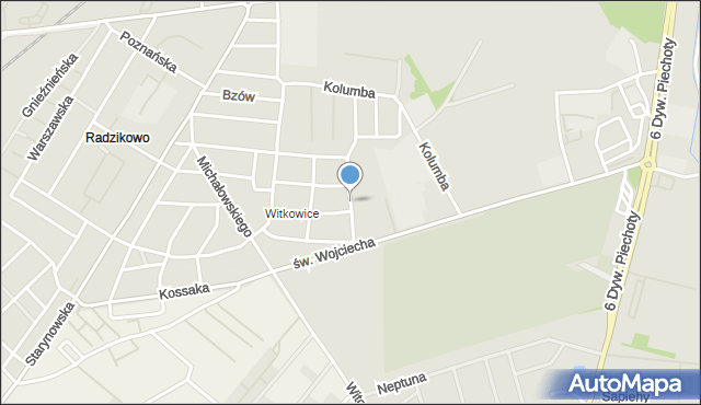 Kołobrzeg, Makuszyńskiego Kornela, mapa Kołobrzegu