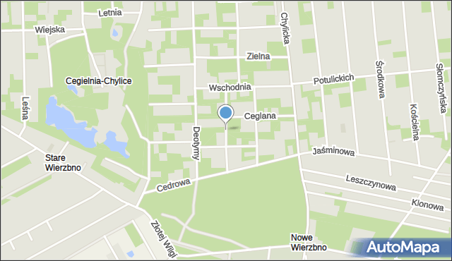 Konstancin-Jeziorna, Makuszyńskiego Kornela, mapa Konstancin-Jeziorna