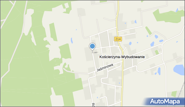 Kościerzyna-Wybudowanie, Makowa, mapa Kościerzyna-Wybudowanie