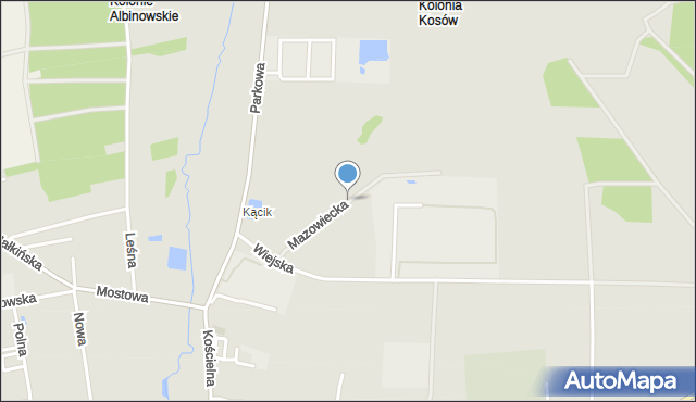 Kosów Lacki, Mazowiecka, mapa Kosów Lacki