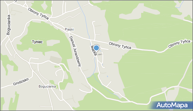 Kraków, Maćka z Bogdańca, mapa Krakowa