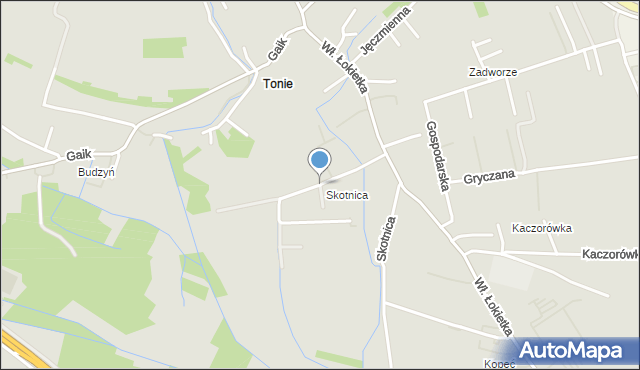 Kraków, Maciejkowa, mapa Krakowa