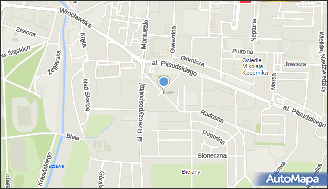 Legnica, Malczewskiego Jacka, mapa Legnicy