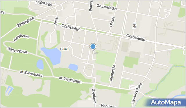 Legnica, Marcinkowskiego Karola, mapa Legnicy