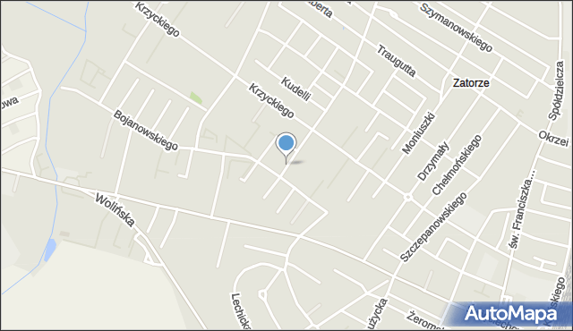 Leszno, Makowskiego Tadeusza, mapa Leszno