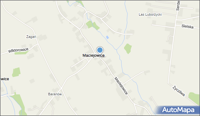 Maciejowice gmina Kocmyrzów-Luborzyca, Maciejowice, mapa Maciejowice gmina Kocmyrzów-Luborzyca