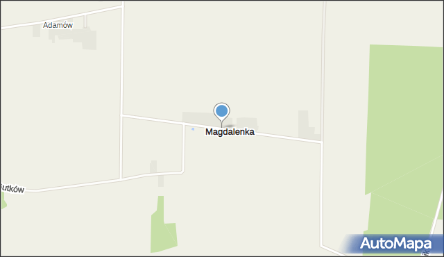 Magdalenka gmina Będków, Magdalenka, mapa Magdalenka gmina Będków