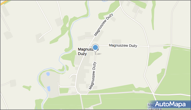 Magnuszew Duży, Magnuszew Duży, mapa Magnuszew Duży