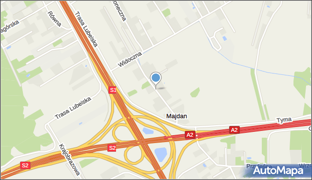 Majdan gmina Wiązowna, Majdan, mapa Majdan gmina Wiązowna