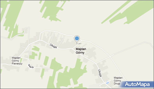 Majdan Górny, Majdan Górny, mapa Majdan Górny