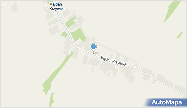 Majdan Krzywski, Majdan Krzywski, mapa Majdan Krzywski