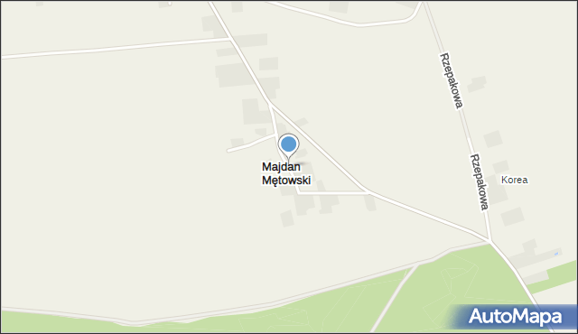 Majdan Mętowski, Majdan Mętowski, mapa Majdan Mętowski
