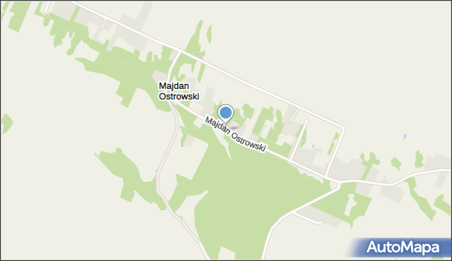 Majdan Ostrowski, Majdan Ostrowski, mapa Majdan Ostrowski
