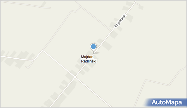 Majdan Radliński, Majdan Radliński, mapa Majdan Radliński