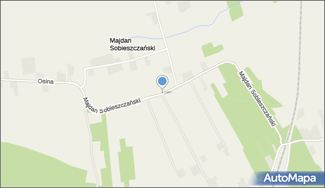 Majdan Sobieszczański, Majdan Sobieszczański, mapa Majdan Sobieszczański