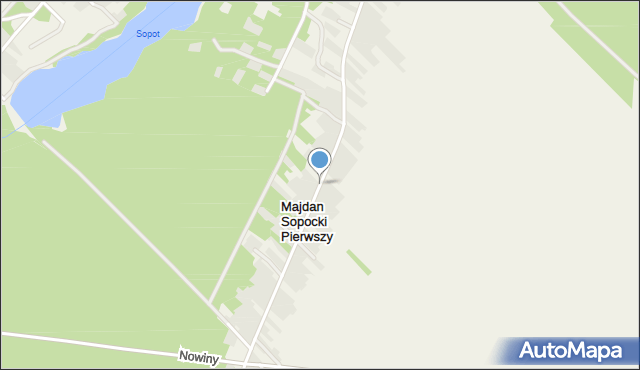 Majdan Sopocki Pierwszy, Majdan Sopocki Pierwszy, mapa Majdan Sopocki Pierwszy