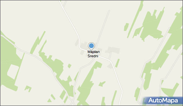 Majdan Średni, Majdan Średni, mapa Majdan Średni